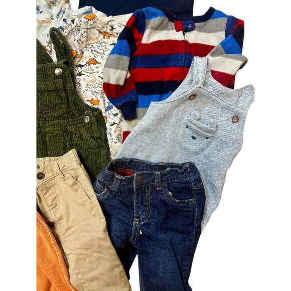 15-Piece Baby Boy 6–9 Month Clothing Bundle Baby Boden, Baby Gap, Janie & Jack - Picture 2 of 4